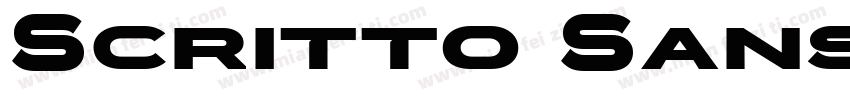 Scritto Sans Bold字体转换